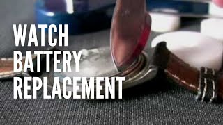 Watch Battery Replacement [upl. by Zimmer]