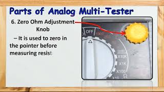 Parts of Multimeter VOM [upl. by Tammie430]