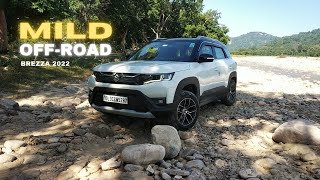 BREZZA 2022  Mild OffRoading  WHEELSPIN 🔥 [upl. by Sreip648]