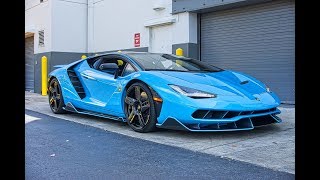 Lamborghini Centenario 770HP ANGRY BULL Start up SOUND Drive Interior Exterior at Lamborghini Miami [upl. by Disraeli]