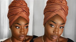 Easy Turban  Headwrap Tutorial [upl. by Zoilla]