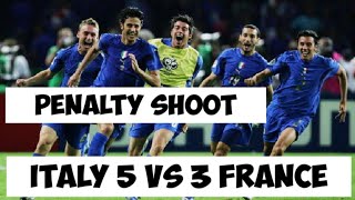 Italy 5 vs 3 France penalty shoot Final World cup 2006 [upl. by Rodgers]