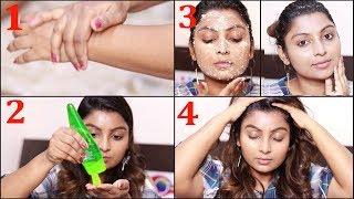 Top 5 Uses of Aloe Vera Gel  Aloe Vera Benefits for Skin amp Hair  Rose Tamil Beauty Tips [upl. by Roma]