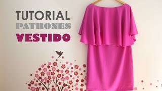 DIY Tutorial y patrones Vestido de capa para mujer [upl. by Delphinia559]