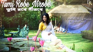 Tumi Robe Nirobe  Debolinaa Nandy  ft Badal Sinha  Rabindra Sangeet  COVER [upl. by Eissat11]