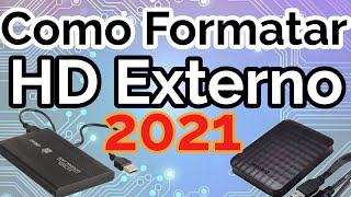 Como Formatar Corretamente HD Externo Fácil  2021 [upl. by Slemmer]