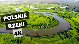 Polskie rzeki z lotu ptaka w 4K  Rivers of Poland 4K [upl. by Annodahs]