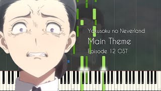 Yakusoku no Neverland Main Theme  Episode 12 Finale SoundtrackOST  Piano Arrangement Synthesia [upl. by Adnohsad]