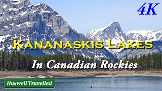 Drive to Kananaskis Lake in Rocky Mountains – Alberta Canada Travel 4K [upl. by Longmire872]