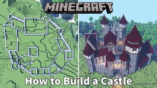 How to Build a Minecraft Castle from Start to Finish  Medieval Castle Lets Build GuideTutorial [upl. by Slater]