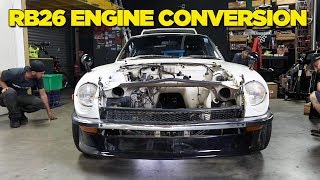 240Z  RB26 Engine Conversion PART 1 [upl. by Lapo338]