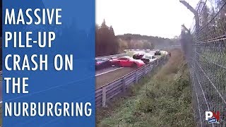 A PileUp Crash On The Nurburgring [upl. by Romalda]