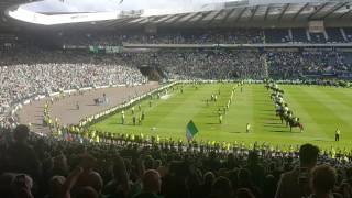 Amazing Hibs Fans Best Sunshine on Leith Scottish cup final 2016 [upl. by Lled]