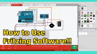 How to Use Fritzing Software for Make Arduino Wiring [upl. by Idyak]