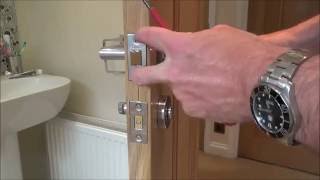 How To repair a faulty broken Door Handle Latch [upl. by Drews]