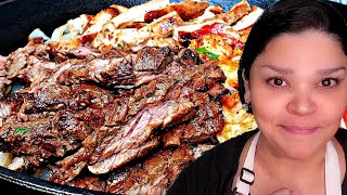 Restaurant Fajitas At Home  Carne Asada Recipe  Simply Mamá Cooks [upl. by Nita278]