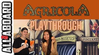 AGRICOLA  Board Game  2Player Playthrough  Farming in the Middle Ages [upl. by Dusa]