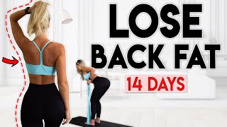 LOSE BACK FAT in 14 Days  10 minute Home Workout [upl. by Akiemat]