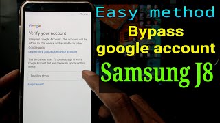 FRP Bypass Samsung J8 [upl. by Ellinnet]