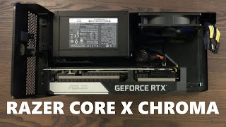 Razer Core X Chroma  Features Unboxing amp GPU Installation [upl. by Llezo]