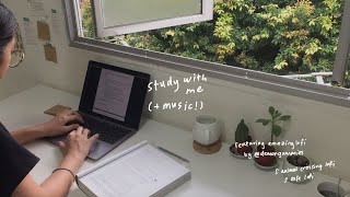 1 hour study with me with lofi background music 🍃 [upl. by Thisbe]