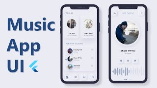 Music Player App  Flutter UI  SpeedCode [upl. by Sucul]