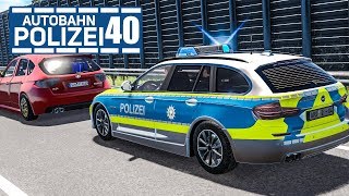 Auto flüchtet vor Kontrolle AUTOBAHNPOLIZEISIMULATOR 2 40  Police Simulator 2 deutsch [upl. by Rosenblatt]