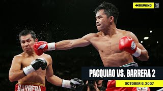 FULL FIGHT  Manny Pacquiao vs Marco Antonio Barrera 2 DAZN REWIND [upl. by Lainad]