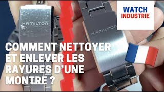 COMMENT NETTOYER ET ENLEVER LES RAYURES DUNE MONTRE [upl. by Genia885]