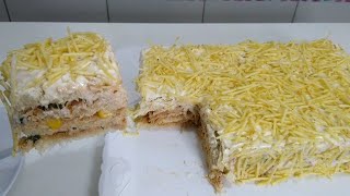 TORTA DE FRANGO CREMOSA  MELHOR BOLO SALGADO QUE JÃ COMI [upl. by Waldman521]