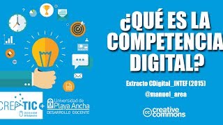 ¿Qué es la competencia digital [upl. by Garlaand]