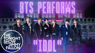 BTS IDOL  The Tonight Show Starring Jimmy Fallon [upl. by Eiuqnimod]