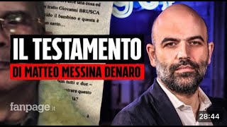 Il testamento di Matteo Messina Denaro [upl. by Htennaj]