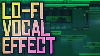 How to make the quotradio voicequot lofi vocal effect  tutorial [upl. by Alitha]