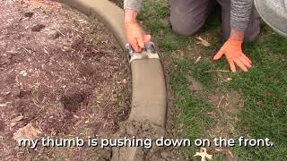 How to Trowel  Landscape Curbing Tips  The Curb Depot [upl. by Jandy]