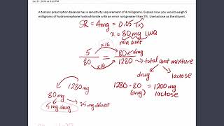 Calculations amp Compounding  Aliquot Method [upl. by Rona]