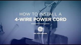 GE Appliances Electric Range Power Cord Installation Instructions [upl. by Cowan]