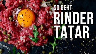 Rinder Tatar  Das einfache Rezept [upl. by Hayidah615]