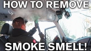 Interior Smoke Removal Tricks Mercedes AMG G55 [upl. by Eicyac]