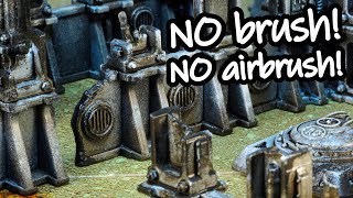 The ultimate cheat technique to paint terrain and ruins FAST [upl. by Keefer309]