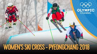 Womens Ski Cross Finals  Freestyle Skiing  PyeongChang 2018 Replays [upl. by Arramas119]