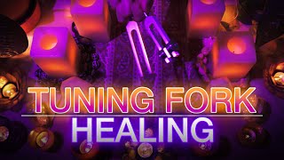 Tuning Fork Healing  528Hz amp 432Hz Tuning Forks No Talking Sleep  Meditation  Study  Healing [upl. by Yalc123]