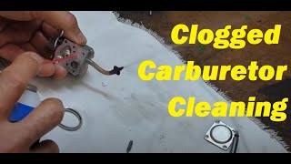 How To Clean a Clogged Carburetor on a 2 Cycle2 Stroke Engine Weed Eater Chainsaw Blower etc [upl. by Nomar]