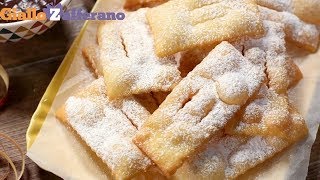 Chiacchiere di Carnevale Frappe bugie crostoli  Ricetta in 1 minuto [upl. by Lussier720]