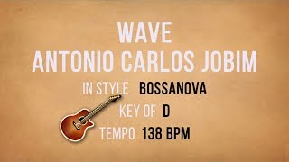 Wave  Jobim  Backing Track [upl. by Amari137]