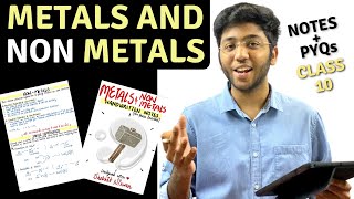 Metals and NonMetals Notes for Class 10 Board Exam with PYQs [upl. by Merrel]