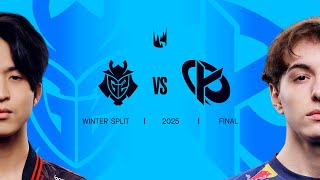 G2 vs KC  2025 LEC Winter Split Playoffs  Split Final [upl. by Iknarf790]