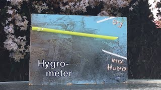 Make a Hygrometer to Measure Humidity – STEM activity [upl. by Eppesuig]