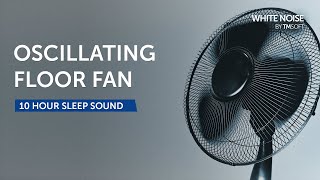 Oscillating Floor Fan Sleep Sound  10 Hours  Black Screen [upl. by Xanthus319]