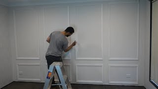 make a feature wall under 100  budget DIY interior design [upl. by Sissel]